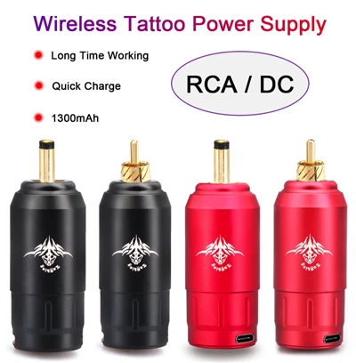 Interface portative de RCA/DC de la batterie 1300 MAh de longue durée de tatouage